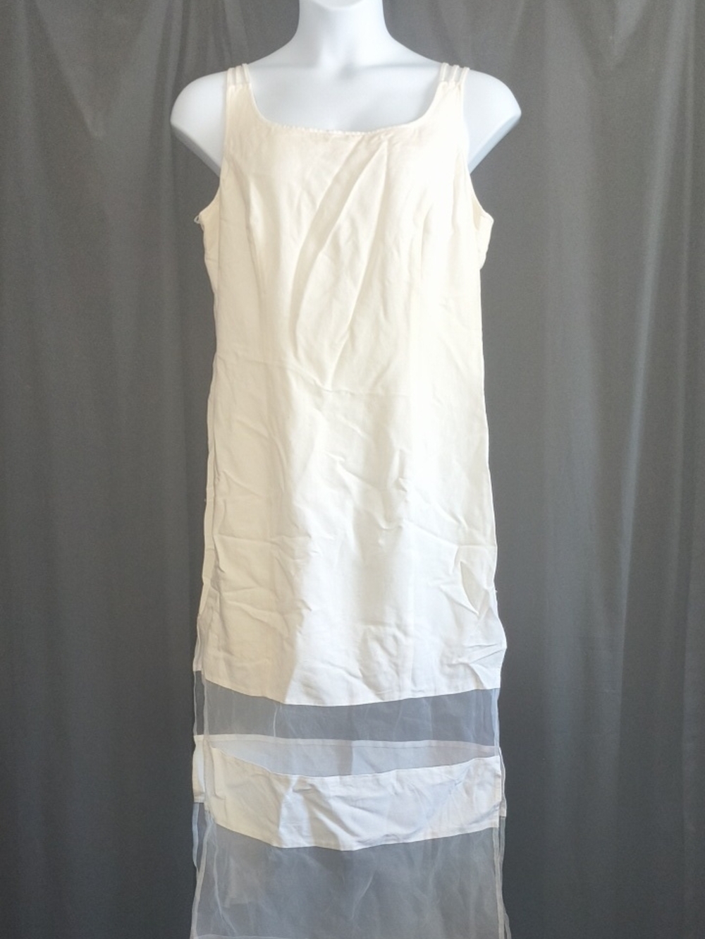 Spiegel Cream Fabric Label Top with Script Logo #0024